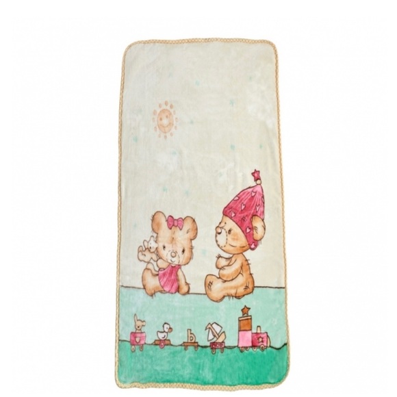 Super Soft Silky Baby Blanket 39" x 55" Two Bears New Cloud Baby Blanket - Picture 7 of 10